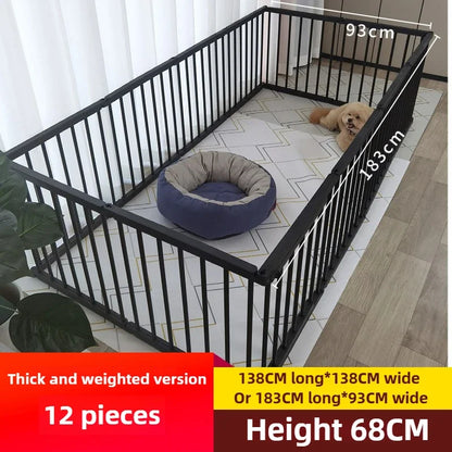 68CM in High Dog Fence Barrier Indoor DIY Poodle Teddy Fences Freely Combined Thickened Rabbit Cage Spliced Pet Guardrails