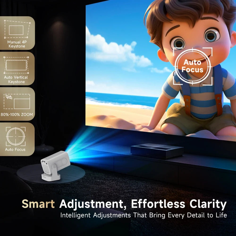 Magcubic HY310 Home Projector 1080P Mini Projector 4K AF Native 5W Speaker Air Mouse Voice Assistant Upgrated 330ANSI Android11