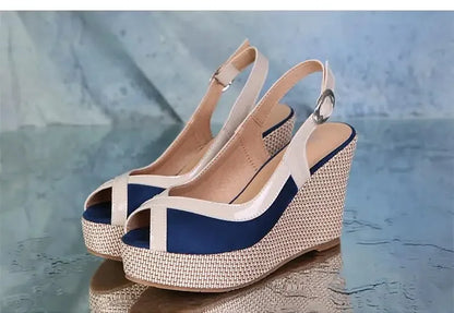 Size 33-40 Summer High Heel Wedges Sandals Female Peep Toe Leisure Platform Sandals Women Shoes