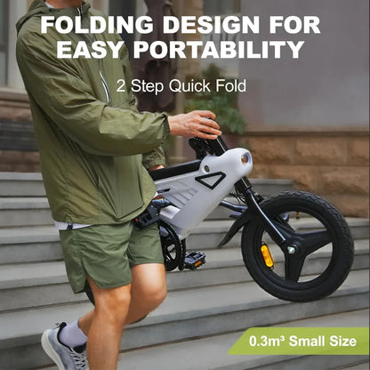 A02 Electric Folding Bike With 250W Motor 14inch Wheels 36V 6.4Ah Battery Kids Ebike