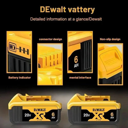 100% Original Dewalt 20V 6000mah Power Tool Battery Dcb206 Dcb205