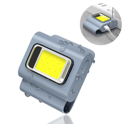 Multifunctional LED Portable Light with Magnetic Charging Light Clothespin Running Light Silicone Work Headlight Dog Chain Light