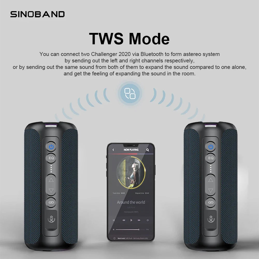 XDobo Sinoband Challenger 50W high-power Bluetooth speaker portable subwoofer stereo multimedia wireless Bluetooth speaker