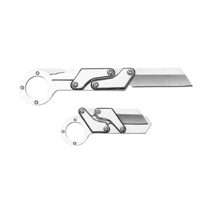 Outdoor mechanical folding tool, convenient folding knife, high hardness, multifunctional push form, fruit express knife