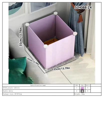 Dog Pet Fence Indoor Isolation Gate Dog Cage Small Dog Iron Guardrail Freely Combinable Cat and Dog Pet Fence