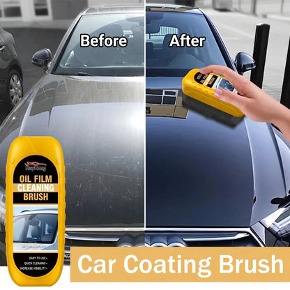 Crystal Clear Vision: Windshield Brush & Oil Film Remover for Front & Interior Windows