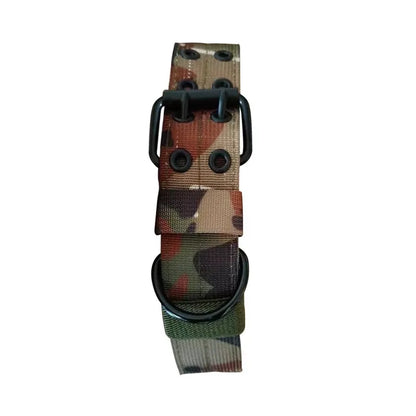 Adjustable Sturdy Tactical Dog Collar with Leash Set for Medium to Large Dogs Anti-Bite Durable Neck Collar For Strong Dogs