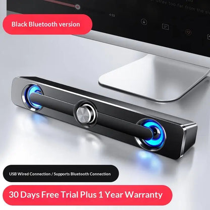 Bluetooth USB Wired Speakers Bar Stereo Speaker For Projector PC Laptop Phone