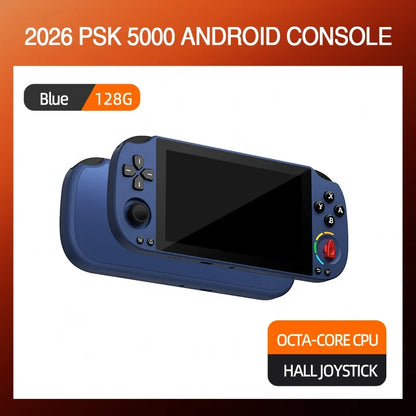 5.0 Inch FHD IPS Handheld Game Console PSK5000 with XBOX/SWITCH Layout,Helio G85 Octa-Core,6+128GB,Hall Joystick
