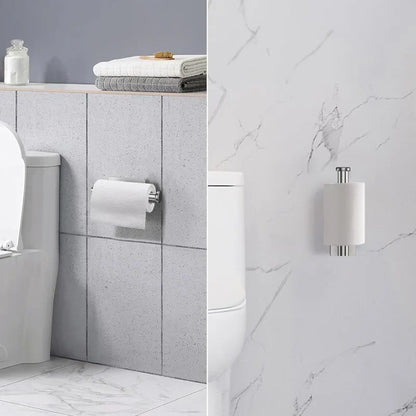 5-Piece Bathroom Hardware Set – Wall-Mounted Accessories Including Towel Bar, Hooks, and Toilet Paper Holder