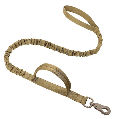 Adjustable Pet Tactical Dog Collar Durable Double Buckle German Shepherd Training Leash and Collar Large Medium Dogs Accessories
