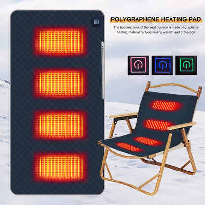 Winter Camping Gear- Sleeping Electric Heating Pads 3 Temp Adjustament Heating Cushion Pad Cold Resistant for Outdoor Sports Mat