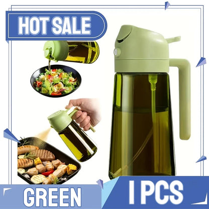 2in1 Kitchen Spray Oil Dispenser Oil Sprayer Polisher Or Only Brush Spray for Air Fryer Salad Grilling Roasting Cooking Kitchen