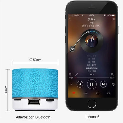 Mini Portable Wireless Bluetooth Speaker Sound Music Box Blutooth With LED Lights For PC Phone Subwoofer Bluetooth HiFi Speaker