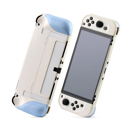 2023 New Switch OLED Case Game Console All-in-One Case Surface Silicone Oily Grip Color Clash