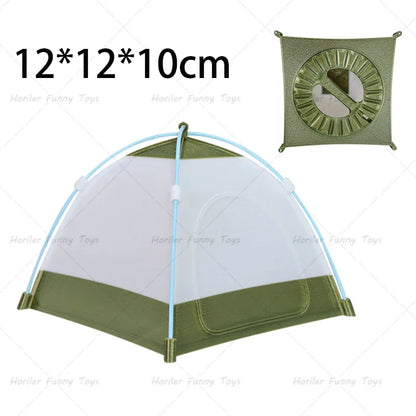 Camping Simulation Small Tent Model Removable Toy Decoration Camping Tent Lampshade Creative Scene Props Display Decoration