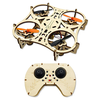 DIY Wooden Drones Kit with Stable Hovering Capability No Throttle Adjustment Needed Ideal for First Time Flyers