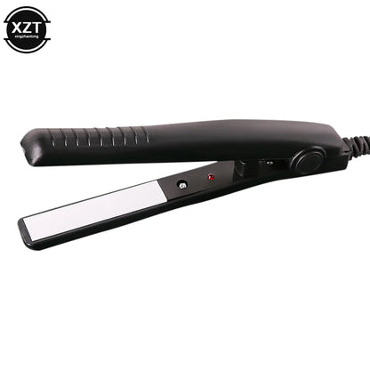 Portable 2 in 1 Curling Iron Ceramic Curling Iron and Straightener Mini Iron Straightener Plate Clip Hair Styling Tools
