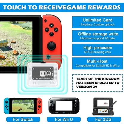 FANGTUOSI New NFC Game Simulator Infinite Card Swipe Smart For Amiibo Emulator Universal For Switch 3DS Wii U Accessories