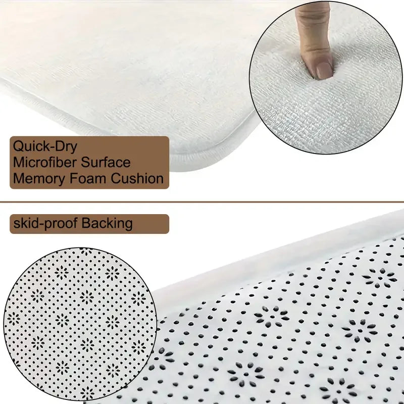 Outdoor Camping Van Welcome Mat With Cheerful Camping Van Non-slip Kitchen Bathroom Entracne Rugs Living Room Washable Carpet