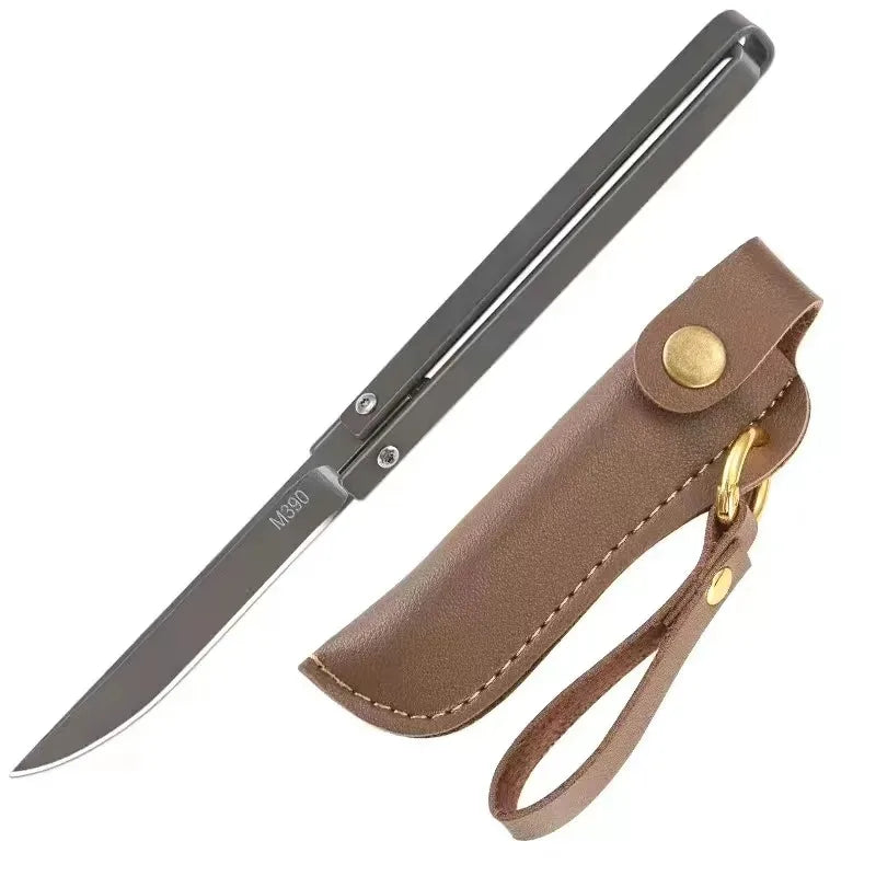 Stainless steel outdoor camping folding knife multipurpose field delicate folding knife high hardness carry portable knife