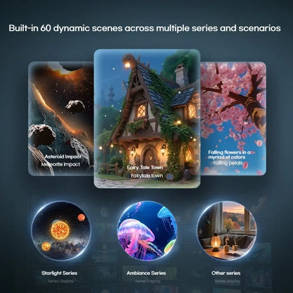 Holographic Star Projector: 60 Dynamic Scenes, 3D HD Floating, Home Cinema Effect, Kids Bedroom Light
