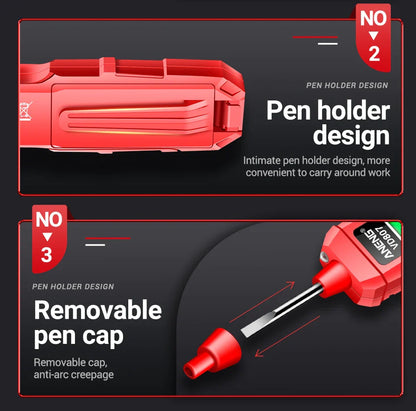 ANENG VD807 One-word Induction Portable 50/60Hz Smart Electric Pen Tester NCV Sensor AC 12-300V Non-contact Wire Detector Tools