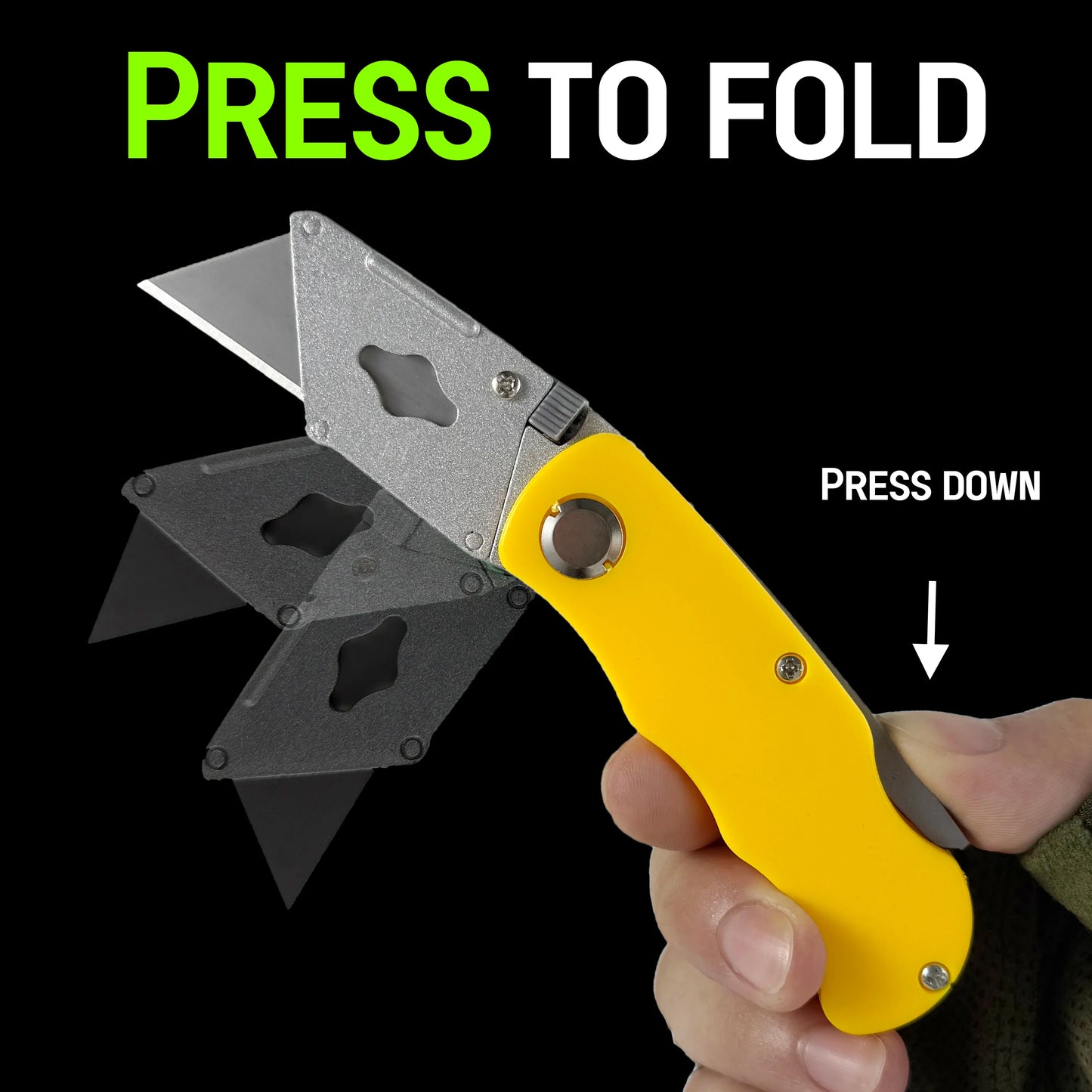 Folding Art Knife - 10 blades, box opener, office supplies, wallpaper knife, multi-functional folding knife，Utility knife