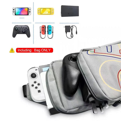 Multi functional single shoulder crossbody storage bag, universal game console storage bag, Staem/Switch OLED/NS protective case