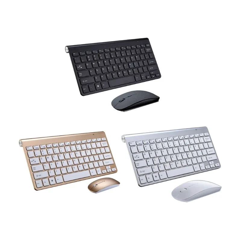 2.4Ghz Wireless Keyboard and Mouse Set 10M Range Mini Keyboard Mouse Combo Set For Notebook Laptop Desktop PC Computer
