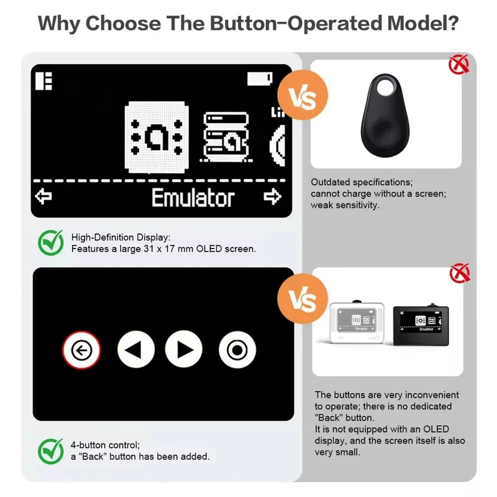 For Amiibo OLED Simulator iNFC Bluetooth Rechargeable Emulator for Switch/Switch 2/Lite OLED 3DS Wii U Wireless Game Accessory