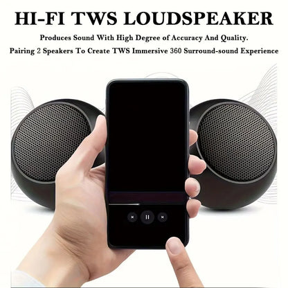 Metal Mini Wireless Bluetooth Speaker Hifi Portable Subwoofer Outdoor Music Stereo Surround Audio Player Bluetooth Speaker