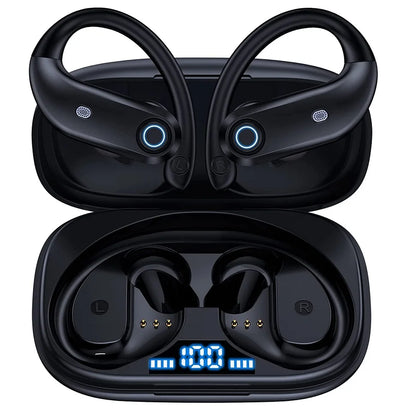Bluetooth Earphones Wireless Earbuds with Wireless Charging Case Stereo Sound Headphones Built-in Mic In-Ear Headsets Deep Bass