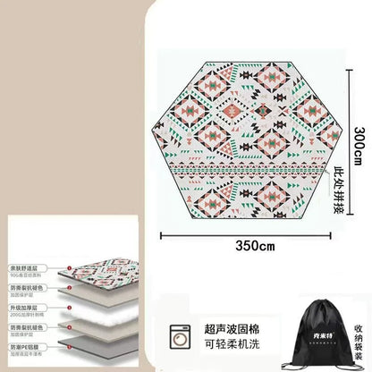 Camping Mat Outdoor Portable Ultra-light Waterproof Picnic Blanket Nature Hike Car Travel Tent Mat Beach Equipment Supplies