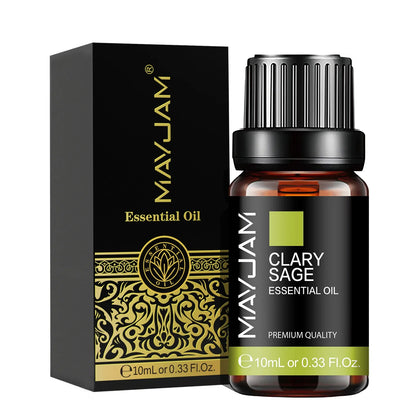 MAYJAM 10ML Essential Oil Lavender Jasmine Eucalyptus Vanilla Sandalwood Bergamot Rosemary Citronella Cinnamon Fragrance Oil
