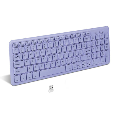 Fashion Wireless Keyboard and Mouse Combo Gamer Silent Keyboards Mouse Set Ultra Thin Office PC Ergonomic Gaming Pink Keypad