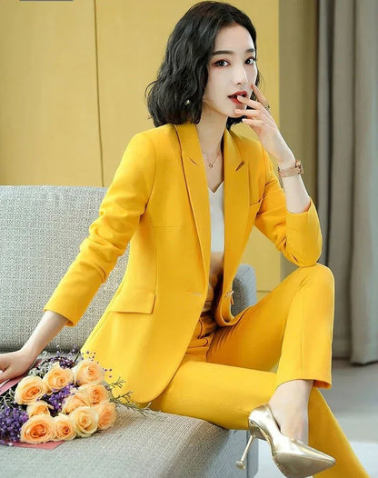 Pant 2 Piece Outfit 2024 Summer Womens Matching Sets Pants Elegant High Quality Blazer Suit Set Of Two Fashion Pieces For Women