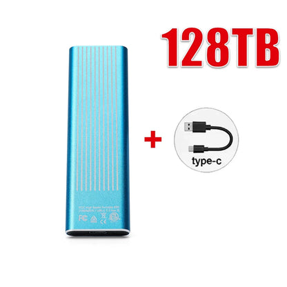 High Speed External Portable SSD 6TB 12TB Plug and Play Mobile Hard Drive Compatible with Windows IOS Android DevicesHigh Speed