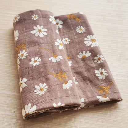 New Cotton Baby Blankets Newborn Soft Cotton Baby Blanket Muslin Swaddle Wrap Feeding Burp Cloth Towel Scarf Baby Stuff 58x58cm