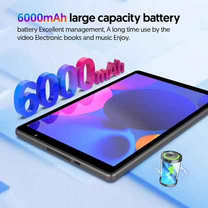 Latest Android 14 Tablet, 10-inch Tablet, Quad-core Processor, 5G WiFi, 4GB ROM + 32GB RAM, 1280*800 Resolution, 6000mAh Battery