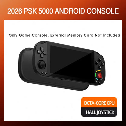 5.0 Inch FHD IPS Handheld Game Console PSK5000 with XBOX/SWITCH Layout,Helio G85 Octa-Core,6+128GB,Hall Joystick