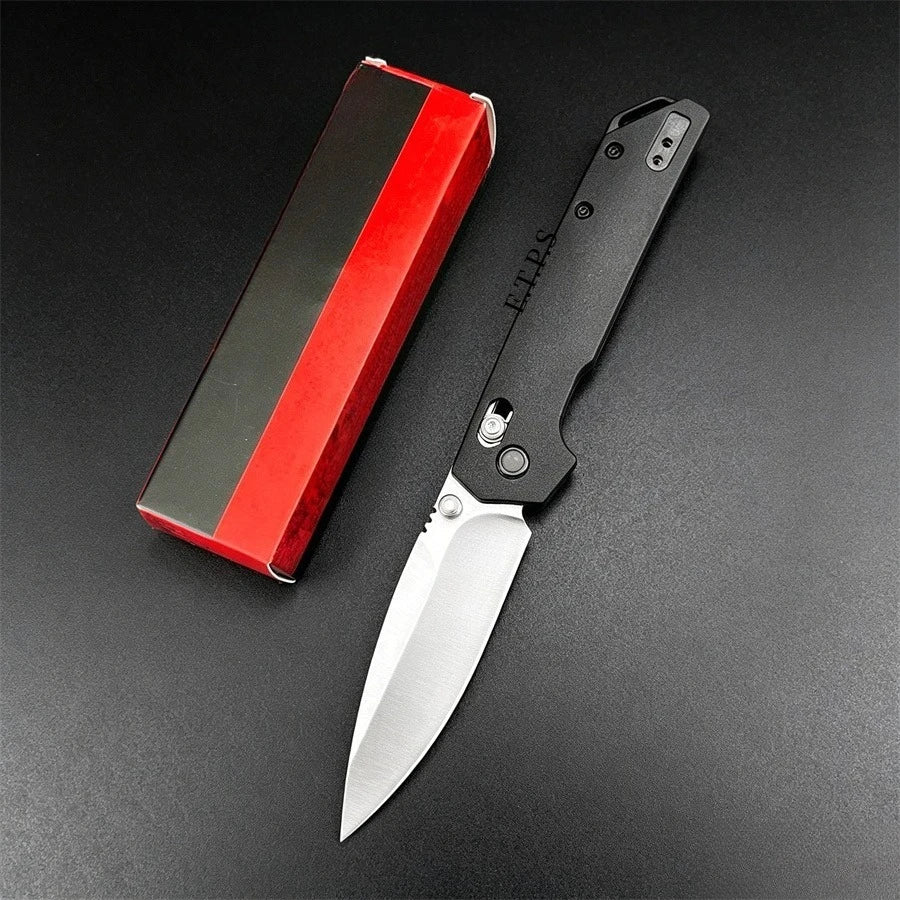 Ks2038 Lightweight Folding Knife - 3.4" EDC Tool Spear Point Blade DuraLock Outdoor Pocket Knife with Reversible Clip for Hunting, Camping