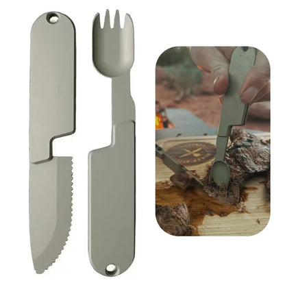 Camping Eating Utensils Set Kopak Utensil Set 2 In 1 Camping Eating Utensils Set Detachable Pocket Wilderness Fork And Spoon