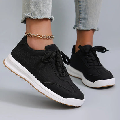 Spring new women's sports shoes, fashionable, breathable, lightweight, non-slip, wear-resistant, casual sports shoes, flat shoes