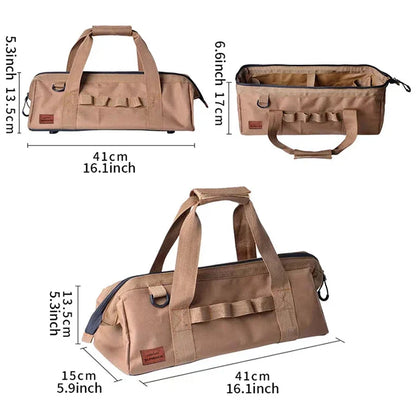 Camping Tool Storage Bag, Large-Capacity Tool Kit, Can Be Hung With a Climbing Buckle, High Toe Nail, Five Colors to Choose From