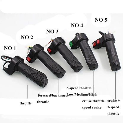 Electric E-Bike Twist Throttle 12V 24V 36V 48V Universal Scooter Parts E-Bike Speed Handlebar Throttle Cycling Throttle Grip