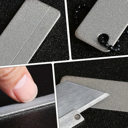 Knife Sharpener Diamond Pocket Tools Mini Keychain Outdoor Camping Sharpener Outdoor Camping Tool Emery Nail File Grinding Tool