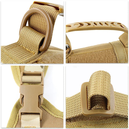 Tactical Puppy Harness For Small Dogs Adjustable Cat Harnesses Vest For Military Service Dogs Training Kitten Cat Accessories