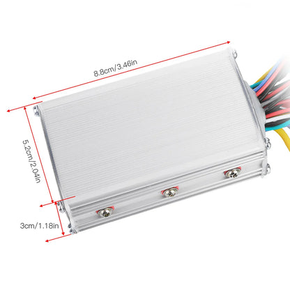 Electric Bike Controller 24V‑48V 13A Brushless Controller with LCD Display Panel E-scooter Meter Control for 22.5mm Handlebar
