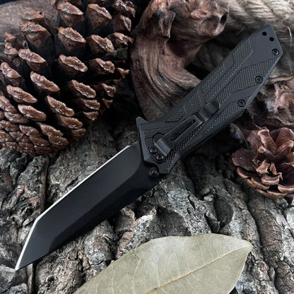 1990 folding knife, sturdy and durable, nylon handle 9cr18mo vblade, portable outdoor camping tool, a gift for men